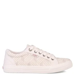 Fashion & Street*Taos Women's , Plim Soul Sneaker Geo Print White Multi