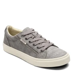 Walking*Taos Women's , Plim Soul Sneaker Grey Wash Canvas