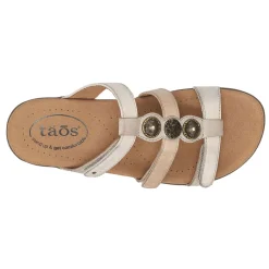 Footbed Sandals*Taos Women's , Prize 4 Sandal Stone Multi