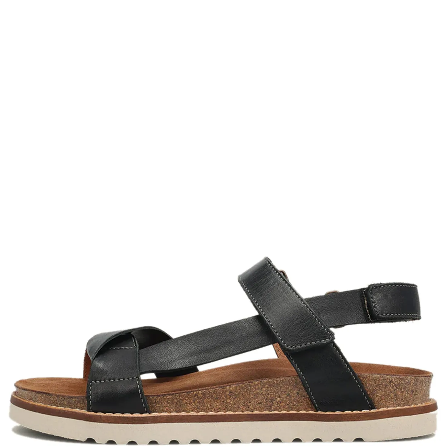 Footbed Sandals*Taos Women's , Sideways Sandal Black