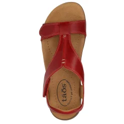 Footbed Sandals*Taos Women's , The Show Sandal Red