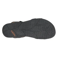 Footbed Sandals*Taos Women's , Trophy 2 Sandal Black Emboss