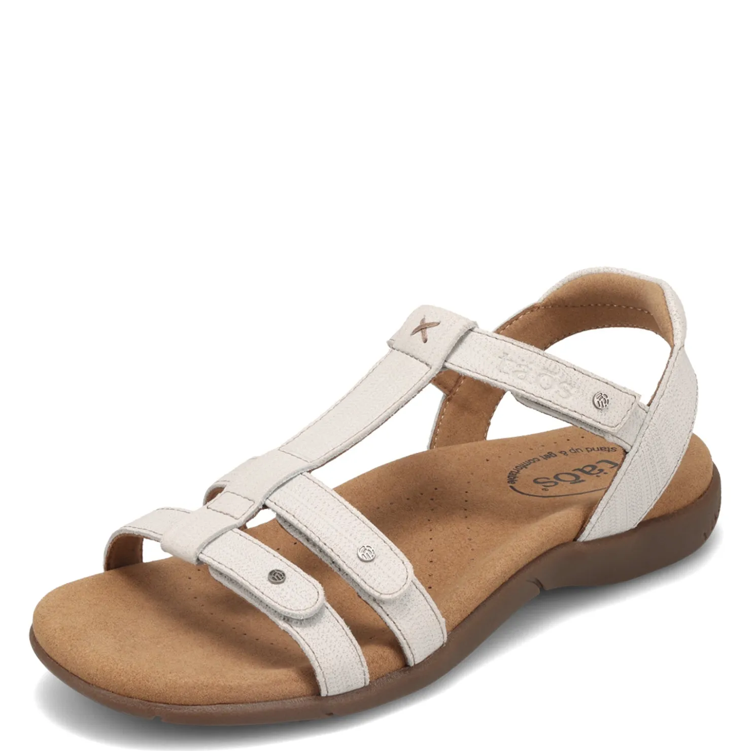 Footbed Sandals*Taos Women's , Trophy 2 Sandal Ice Emboss