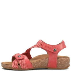 Footbed Sandals*Taos Women's , Trulie Sandal Coral