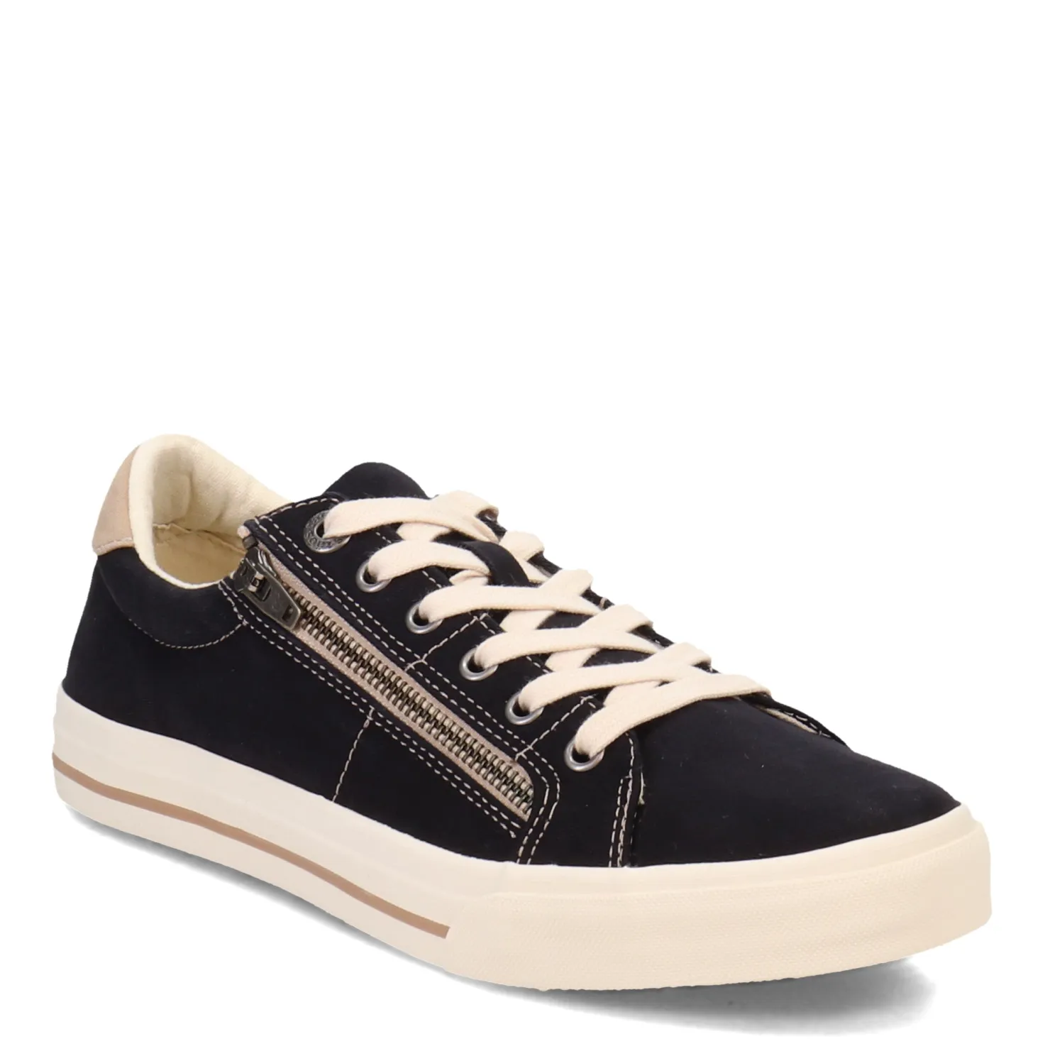 Fashion & Street*Taos Women's , Z-Soul Sneaker Black/Tan Distressed