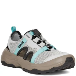 Outdoor & Hiking*Teva Women's , Outflow Closed Toe Sandal Grey Aqua Mix