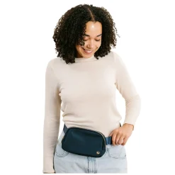 Handbags*The Darling Effect Women's , All You Need Belt Bag with Hair Scarf Navy Blue