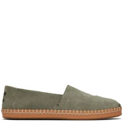 Women's , Alpargata Vetiver Suede Leather Wrap Slip-On|TOMS Discount