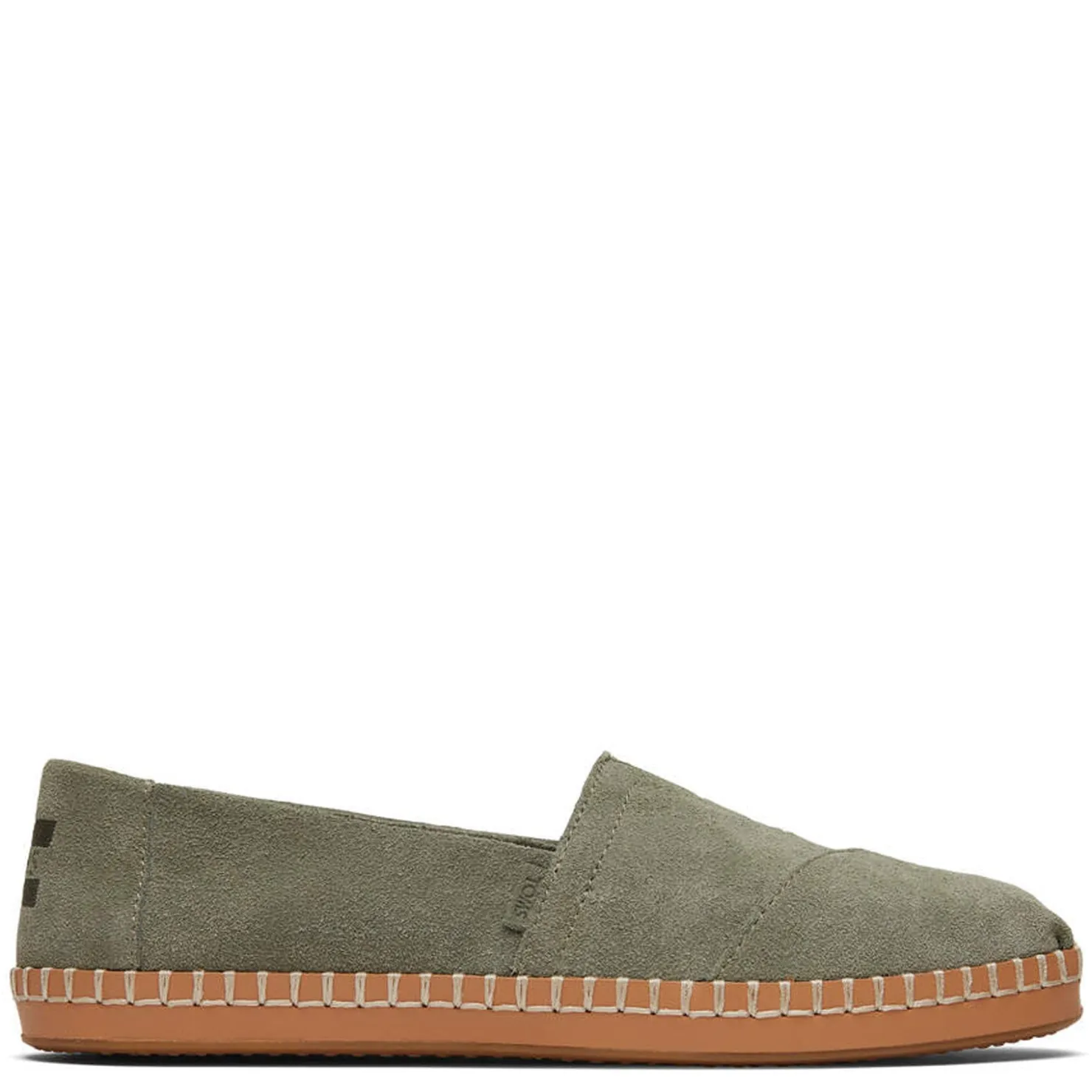 Women's , Alpargata Vetiver Suede Leather Wrap Slip-On|TOMS Discount