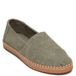 Women's , Alpargata Vetiver Suede Leather Wrap Slip-On|TOMS Best