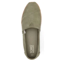 Women's , Alpargata Vetiver Suede Leather Wrap Slip-On|TOMS Best