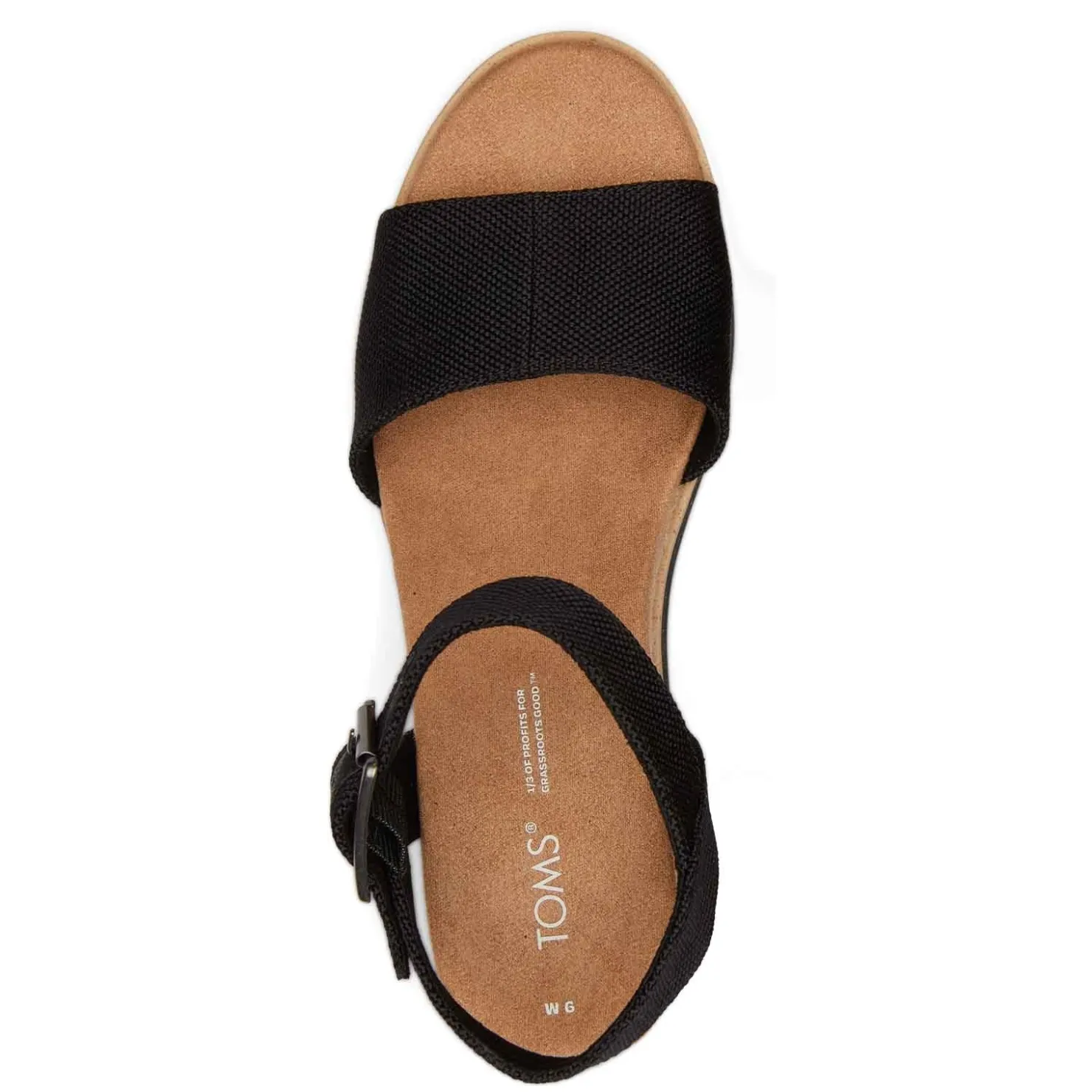 Wedges*TOMS Women's , Diana Sandal Black