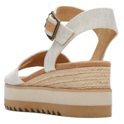 Wedges*TOMS Women's , Diana Sandal Natural