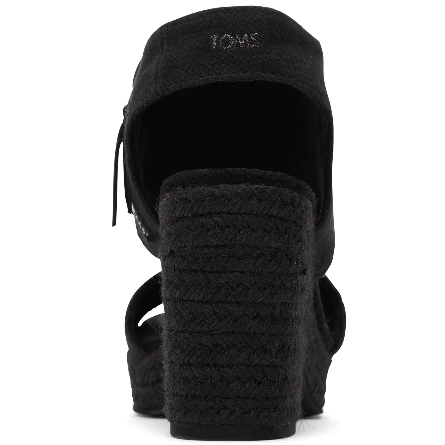 Heeled Sandals*TOMS Women's , Majorca Platform Sandal Black Basketweave