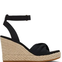 Wedges*TOMS Women's , Marisela Sandal Black
