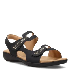 Footbed Sandals*Trotters Women's , Katarina Sandal Black Nubuck