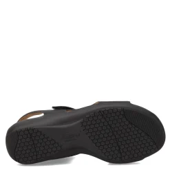 Footbed Sandals*Trotters Women's , Katarina Sandal Black Nubuck