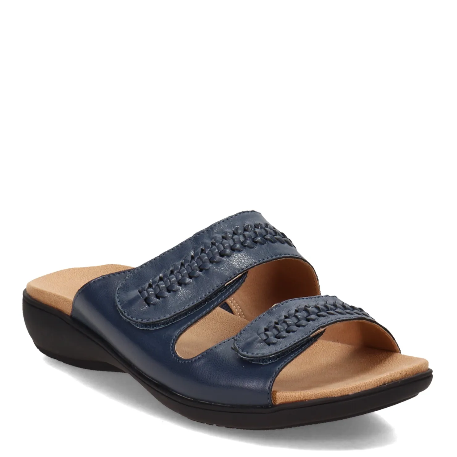 Footbed Sandals*Trotters Women's , Rhianna Sandal Navy