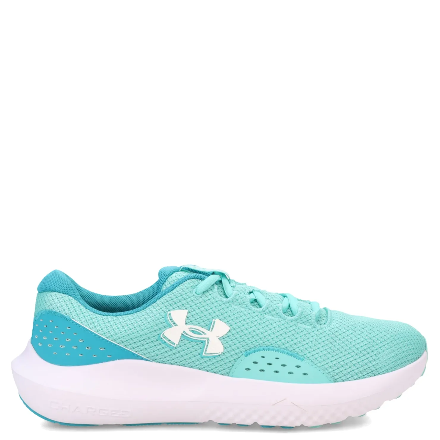 Running*Under Armour Women's , Charged Surge 4 Running Shoe Radial Turquoise/Circuit Teal/White