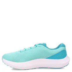 Running*Under Armour Women's , Charged Surge 4 Running Shoe Radial Turquoise/Circuit Teal/White