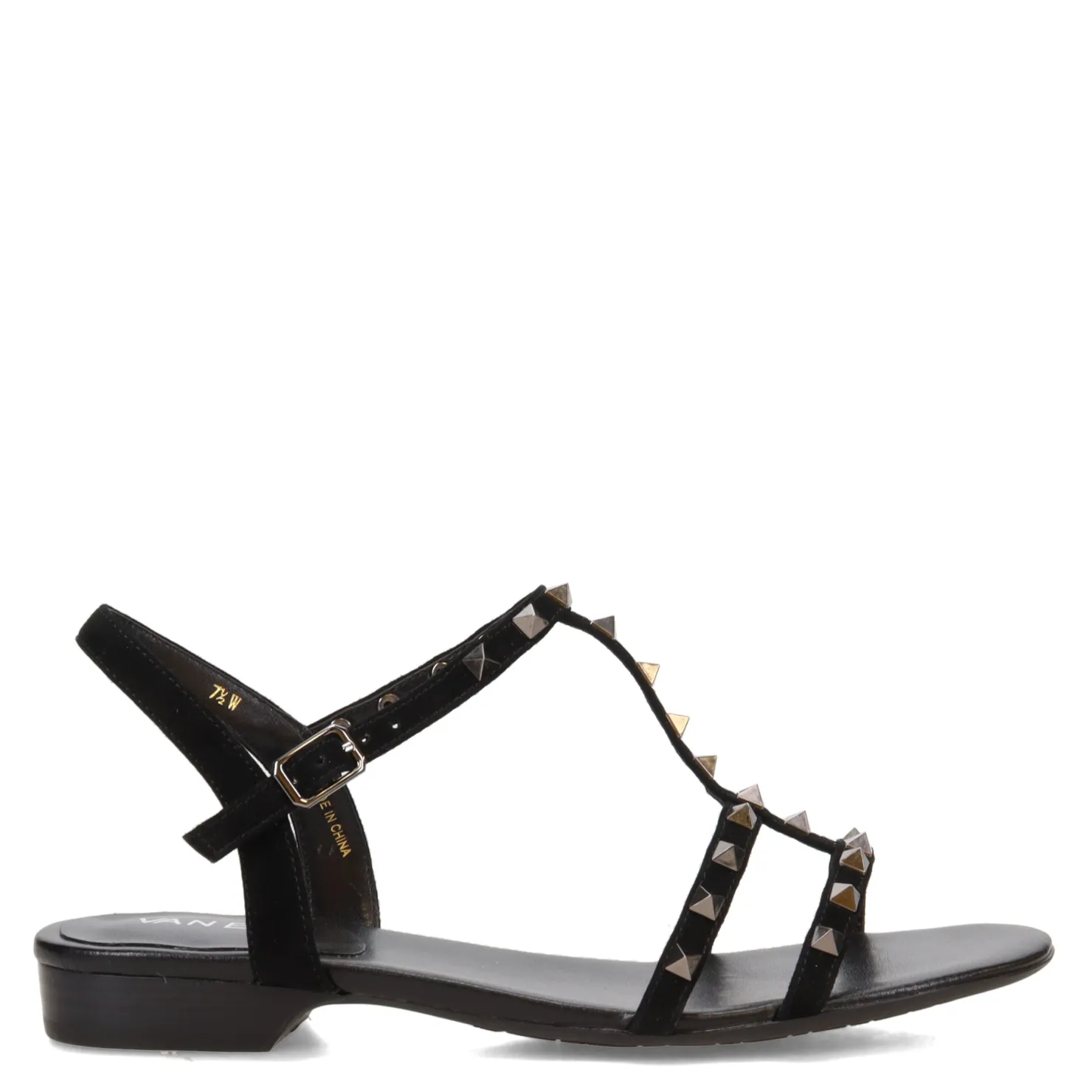 Heeled Sandals*Vaneli Women's , Brunel Sandal Black Suede