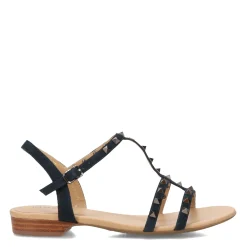 Heeled Sandals*Vaneli Women's , Brunel Sandal Navy Suede