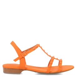 Heeled Sandals*Vaneli Women's , Brunel Sandal Tangerine Orange Mul