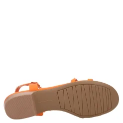 Heeled Sandals*Vaneli Women's , Brunel Sandal Tangerine Orange Mul