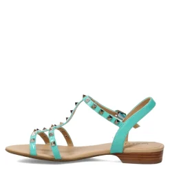 Heeled Sandals*Vaneli Women's , Brunel Sandal Turquoise Patent