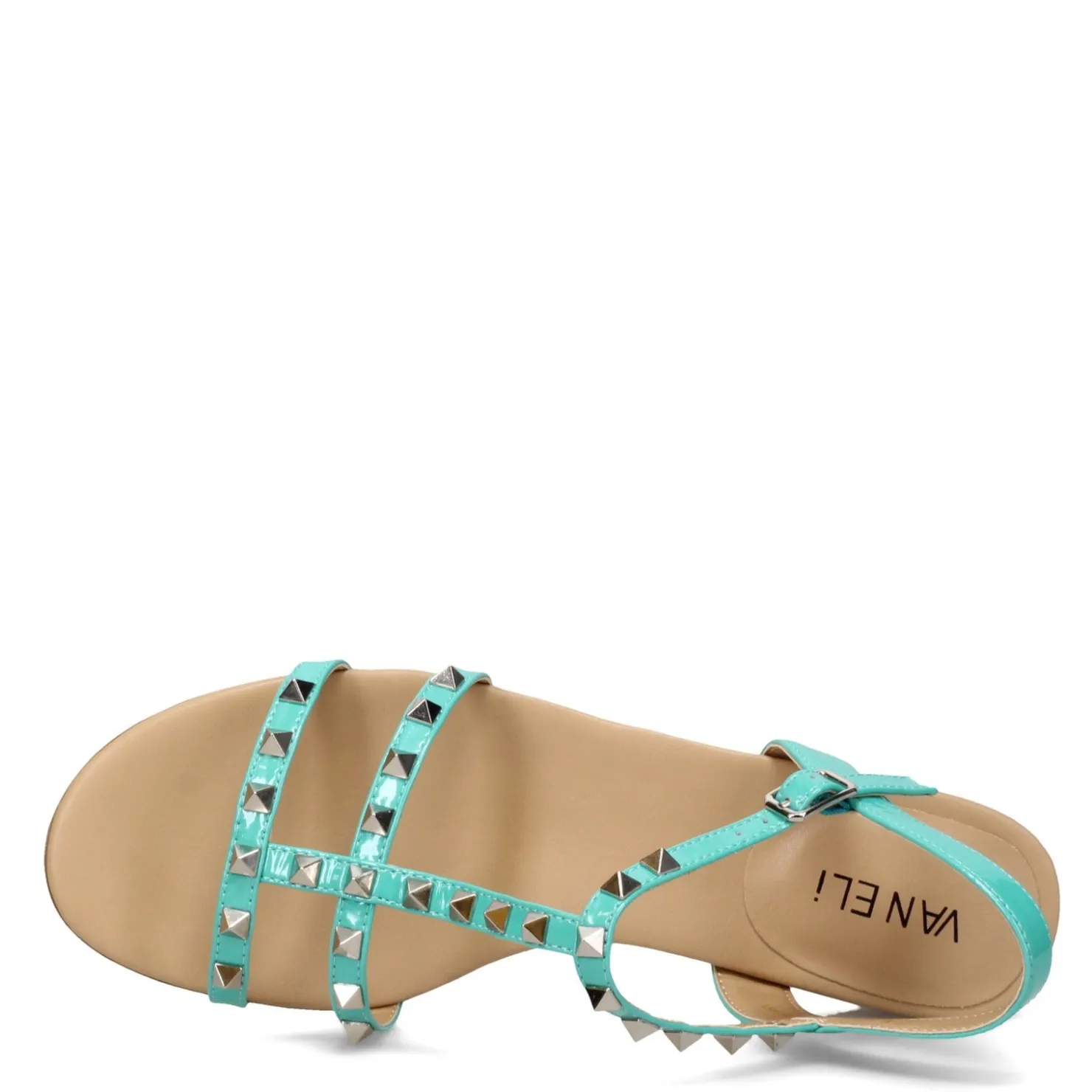 Heeled Sandals*Vaneli Women's , Brunel Sandal Turquoise Patent