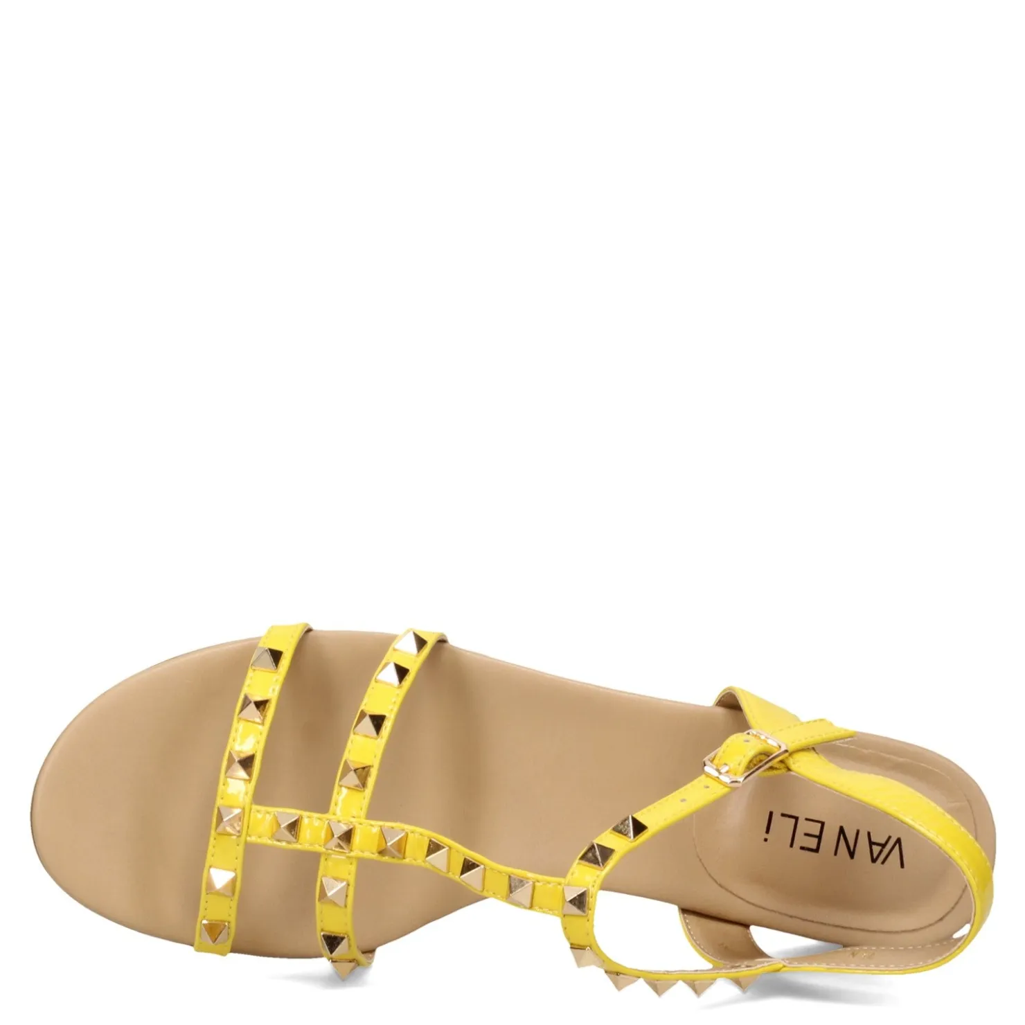 Heeled Sandals*Vaneli Women's , Brunel Sandal Yellow Patent