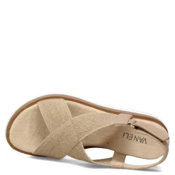 Wedges*Vaneli Women's , Carlin Sandal Natural