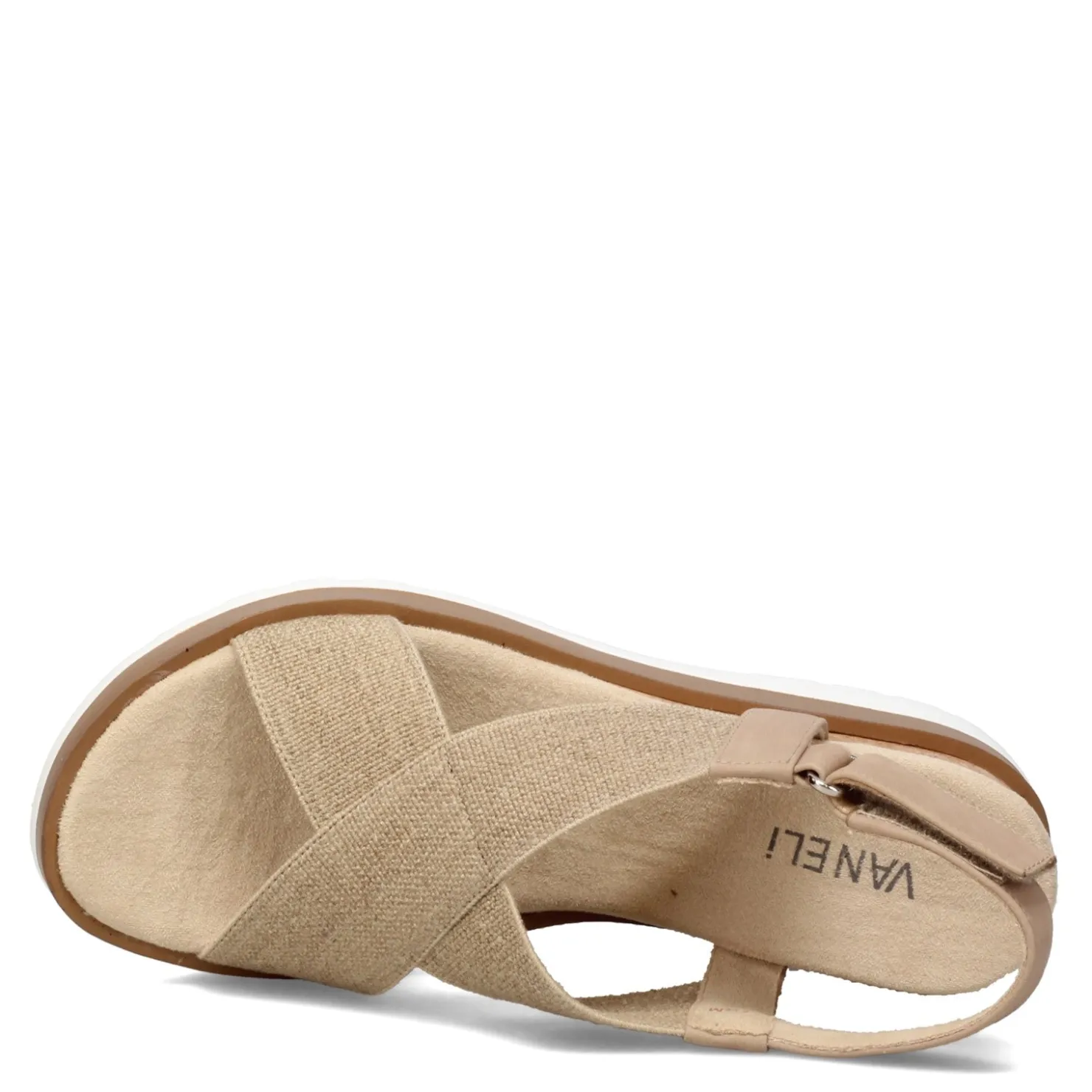 Wedges*Vaneli Women's , Carlin Sandal Natural