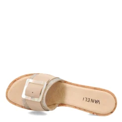 Wedges*Vaneli Women's , Cattee Sandal Camel