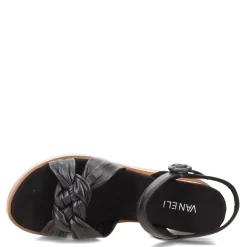 Wedges*Vaneli Women's , Clew Sandal Black