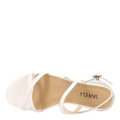 Heeled Sandals*Vaneli Women's , Erlene Sandal White