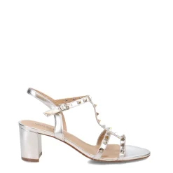 Heeled Sandals*Vaneli Women's , Midge Sandal Silver