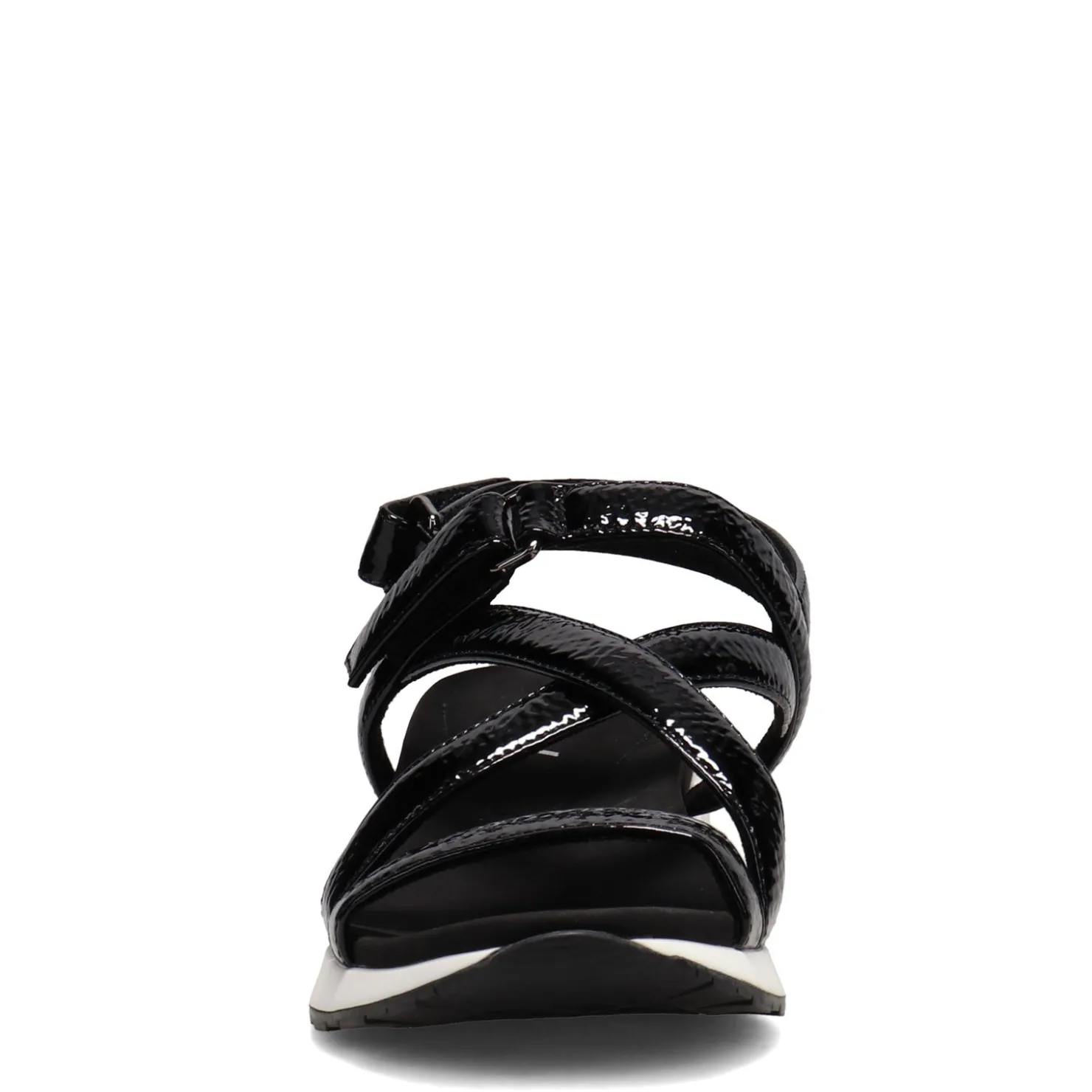 Wedges*Vaneli Women's , Trevin Sandal Black Patent