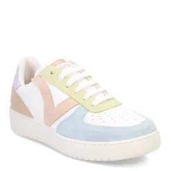 Fashion & Street*Victoria Women's , Madrid Serraje Sneaker White Pastel Multi