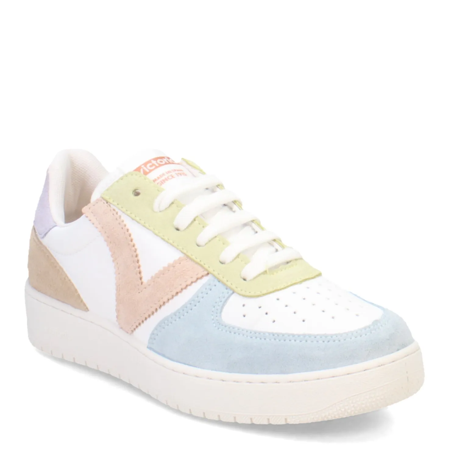 Fashion & Street*Victoria Women's , Madrid Serraje Sneaker White Pastel Multi