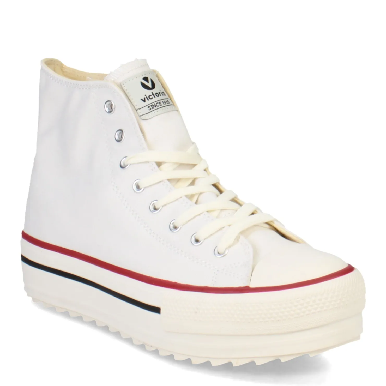 Fashion & Street*Victoria Women's , Tribu Doble Lona Sneaker Blanco