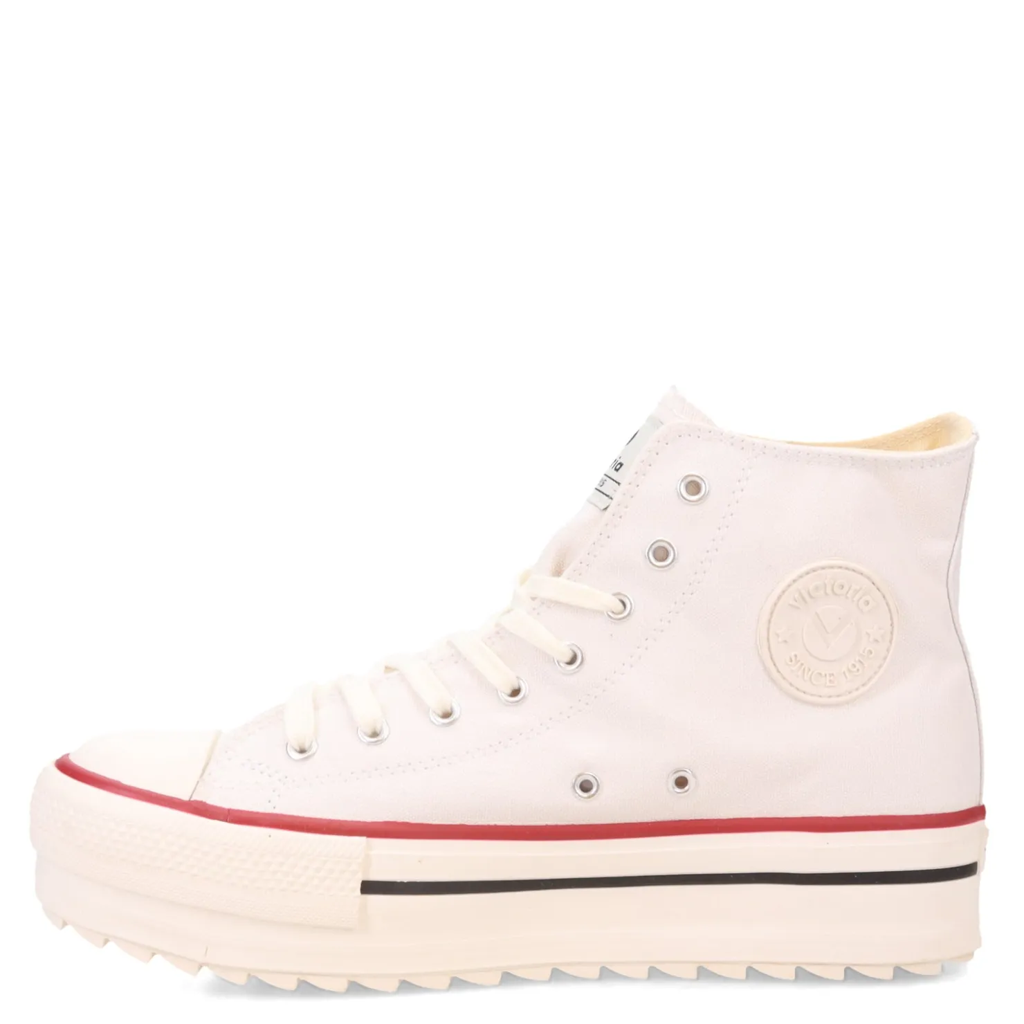 Fashion & Street*Victoria Women's , Tribu Doble Lona Sneaker Blanco