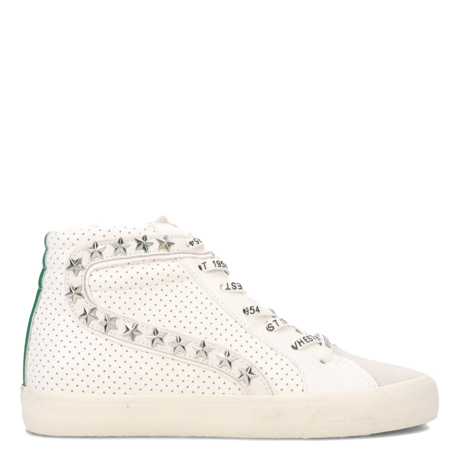Fashion & Street*Vintage Havana Women's , Gadol High Top Sneaker White Green Multi