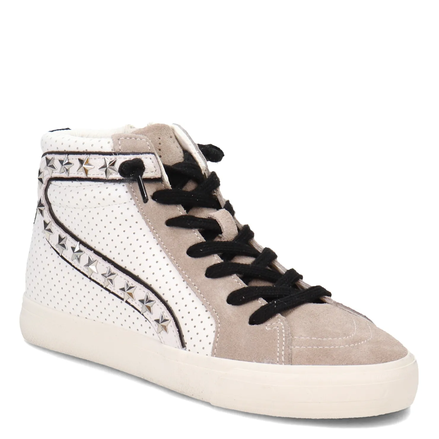 Fashion & Street*Vintage Havana Women's , Gadol High Top Sneaker White/Taupe Multi