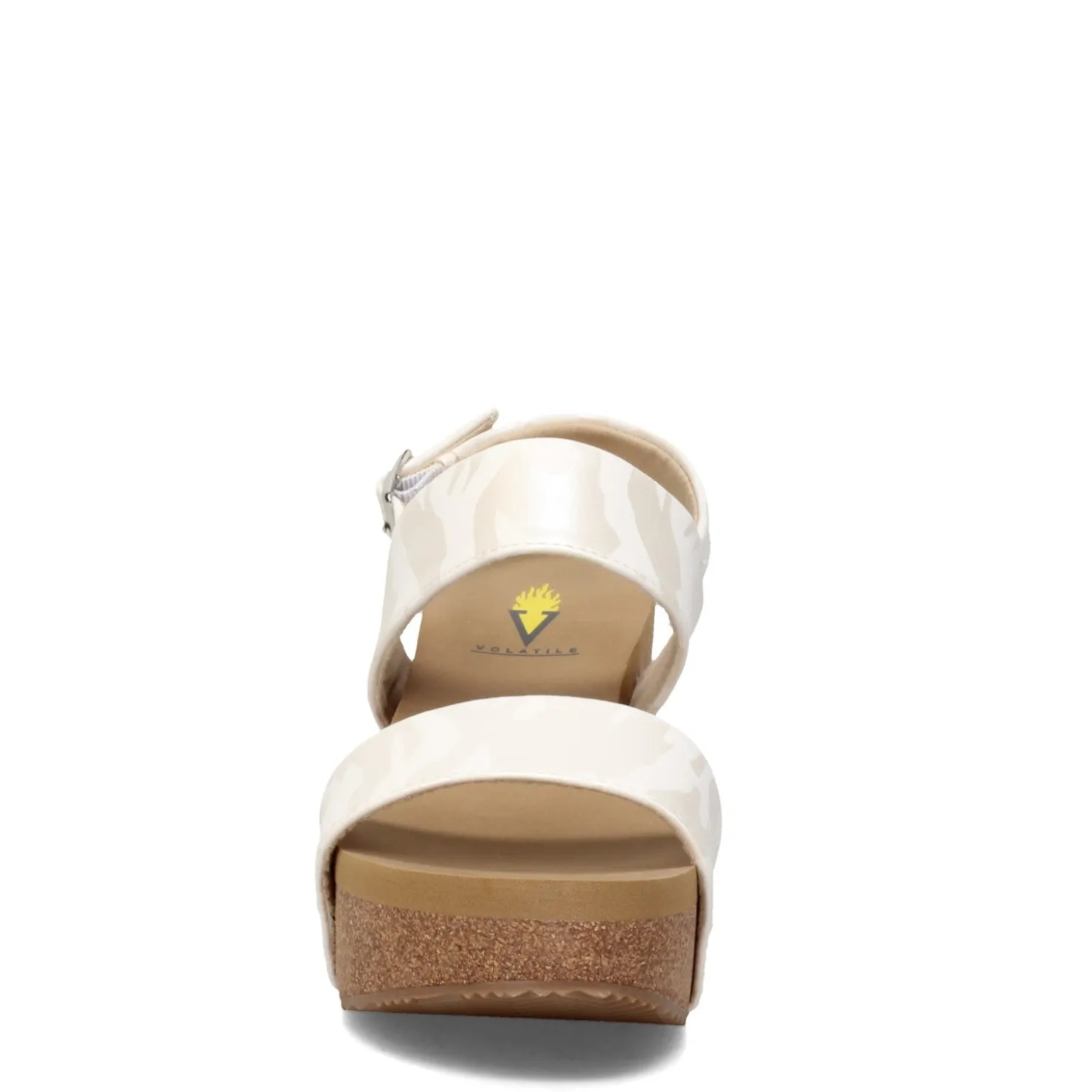 Wedges*Volatile Women's , Summerlove Sandal White Camo