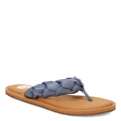 Flip Flops*Yellow Box Women's , Dauphine Sandal Blue